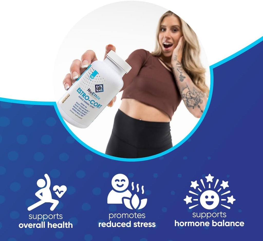 NuEthix Formulations Estro-Cort Anti-Estrogen Nutritional Support Dietary Supplement, 120 Capsules 6