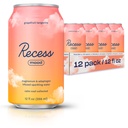 Recess Mood Magnesium & Adaptogen Drink, Relaxation Beverage, 12 ounce (Grapefruit Tangerine, 12 pack) 2