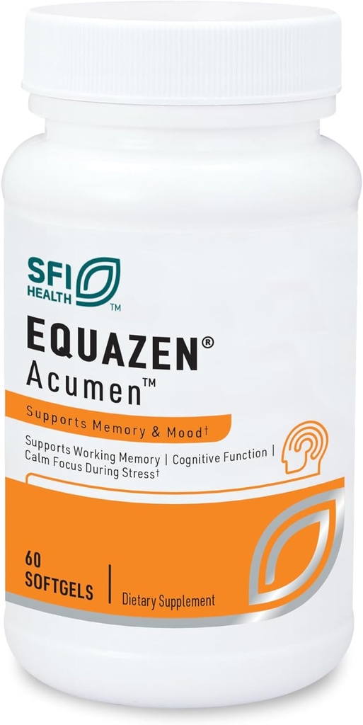 Klaire Labs SFI Health Acumen - Cognitive Support Supplement with Bacopa Monnieri Extract - Memory Support - Gluten-Free & Hypoallergenic Bacopa Capsules for Adults & Kids 7+ (60 Capsules) 2