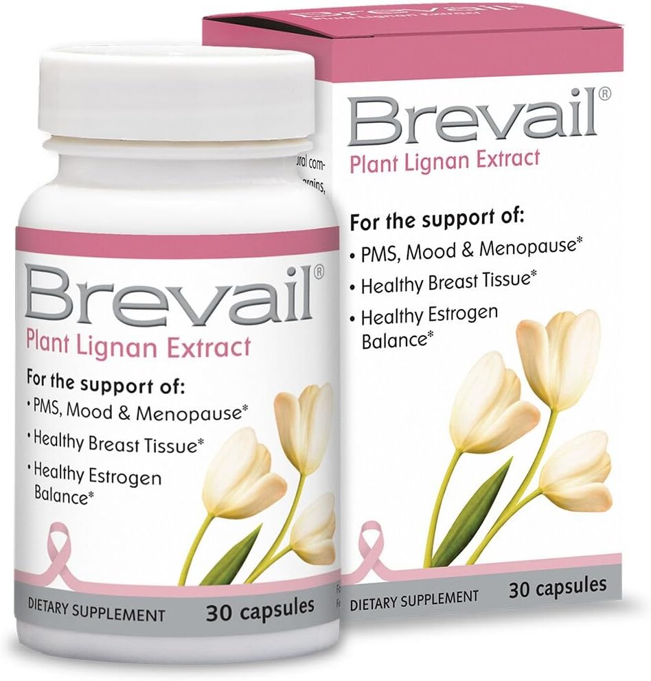 Barlean's Women's Hormone Support Supplements Bundle, 30 Count Brevail Capsules and 120 Count Evening Primrose Oil Supplement Softgels 3
