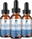 (3 Pack) Kava Kava Root Extract Supplement - High Concentration Kava w/Ashwagandha, Lemon Balm, Valerian Root for Immune & Overall Health - Vegan, Alcohol-Free 2