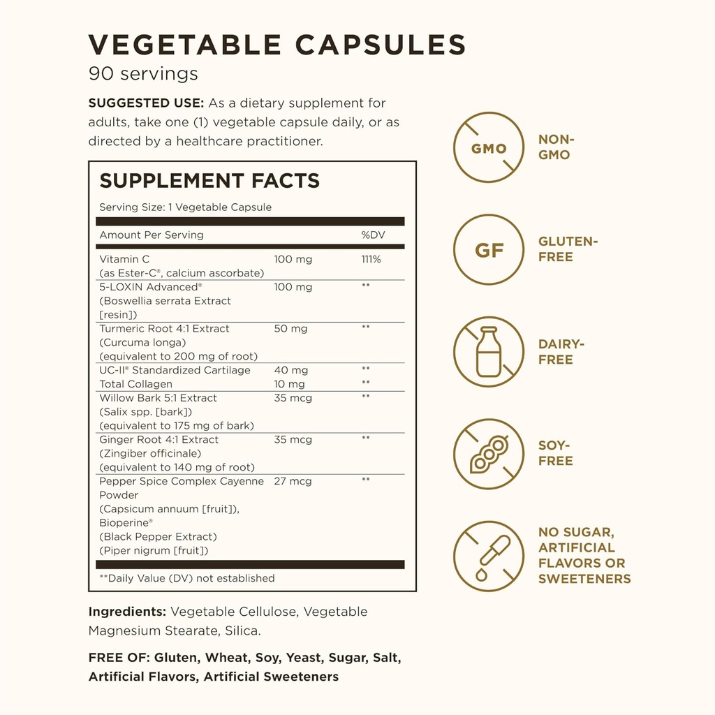Solgar No. 7 Advanced Joint Support Complex - 90 Vegetable Capsules, Pack of 2 - Fast-Acting Formula - Non-GMO, Gluten Free, Dairy Free - 180 Total Servings 4