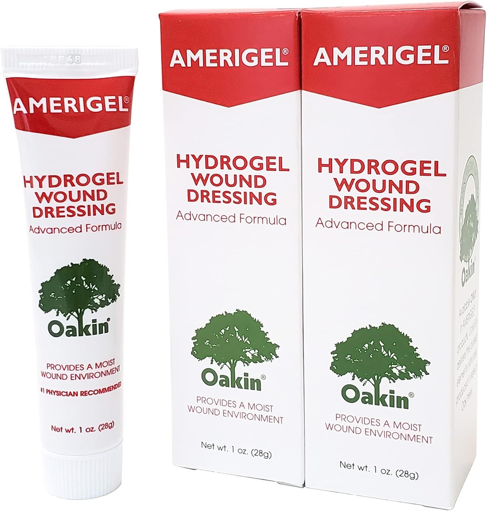 AMERIGEL Hydrogel Wound Dressing (1 oz.) Two Pack - Provides Moisture-Rich Healing Environment for Dry Wounds 4