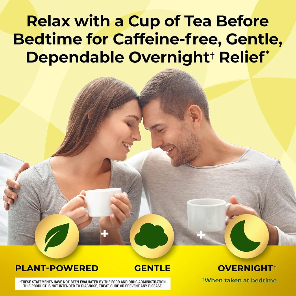 Senokot Dietary Supplement, Natural and Organic Senna Leaf, Laxative Tea for Occasional Constipation, 20 Wrapped Pyramid sachets, Certified Organic. 5