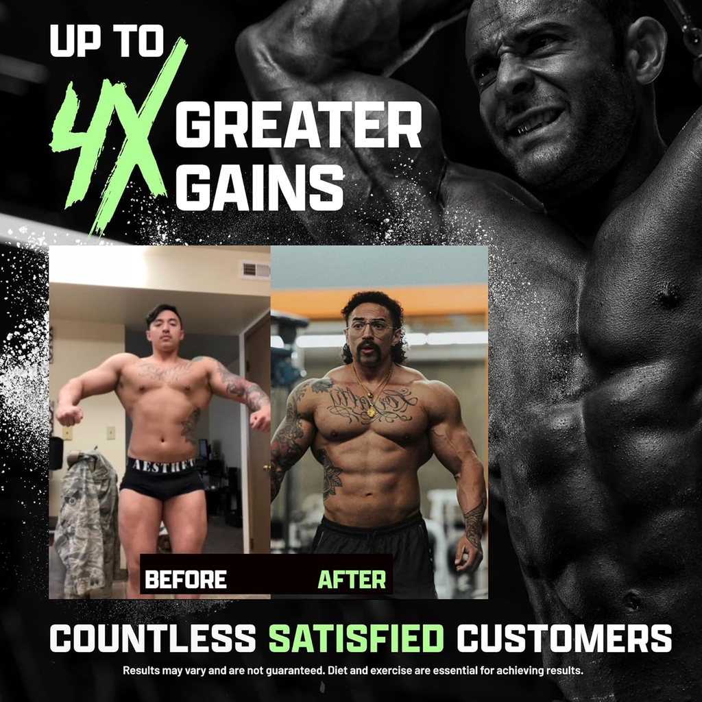 Nutrex Anabol PM Nighttime Muscle Builder and Creatine Monohydrate Powder 6