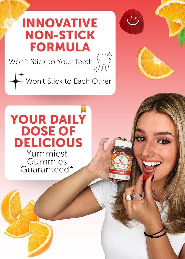 Lunakai USA Made B12 Gummies & Shilajit Capsules Bundle – Extra Strength Daily Energy & Wellness Support 4