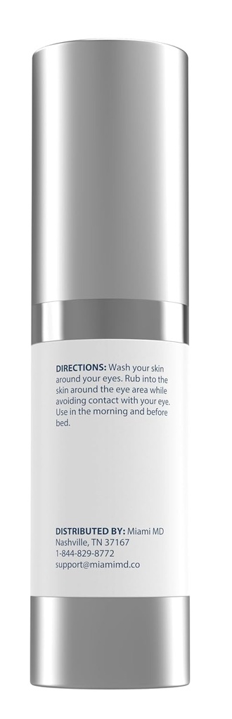 MiamiMD Eye Serum (15ml) Under Eye Treatment for Dark Circles & Crow's Feet - Serum for All Skin Type - Anti-Aging Cream - Reduces Puffiness - For Day & Night Time Use 3