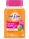 ONE A DAY Teen for Her Multivitamin Gummies, Gummy Multivitamins with Vitamin A, C, D, E and Zinc for Immune Health Support, Physical Energy & More, 60 Count (Pack of 2) 2