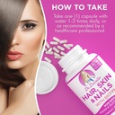 Doctor Danielle Hair Skin and Nails Vitamins for Women and Men– Biotin 5000 mcg Supplement to Support Normal Hair Growth and Glowing Skin, Organic Coconut Water, Rice Phytoceramides 4