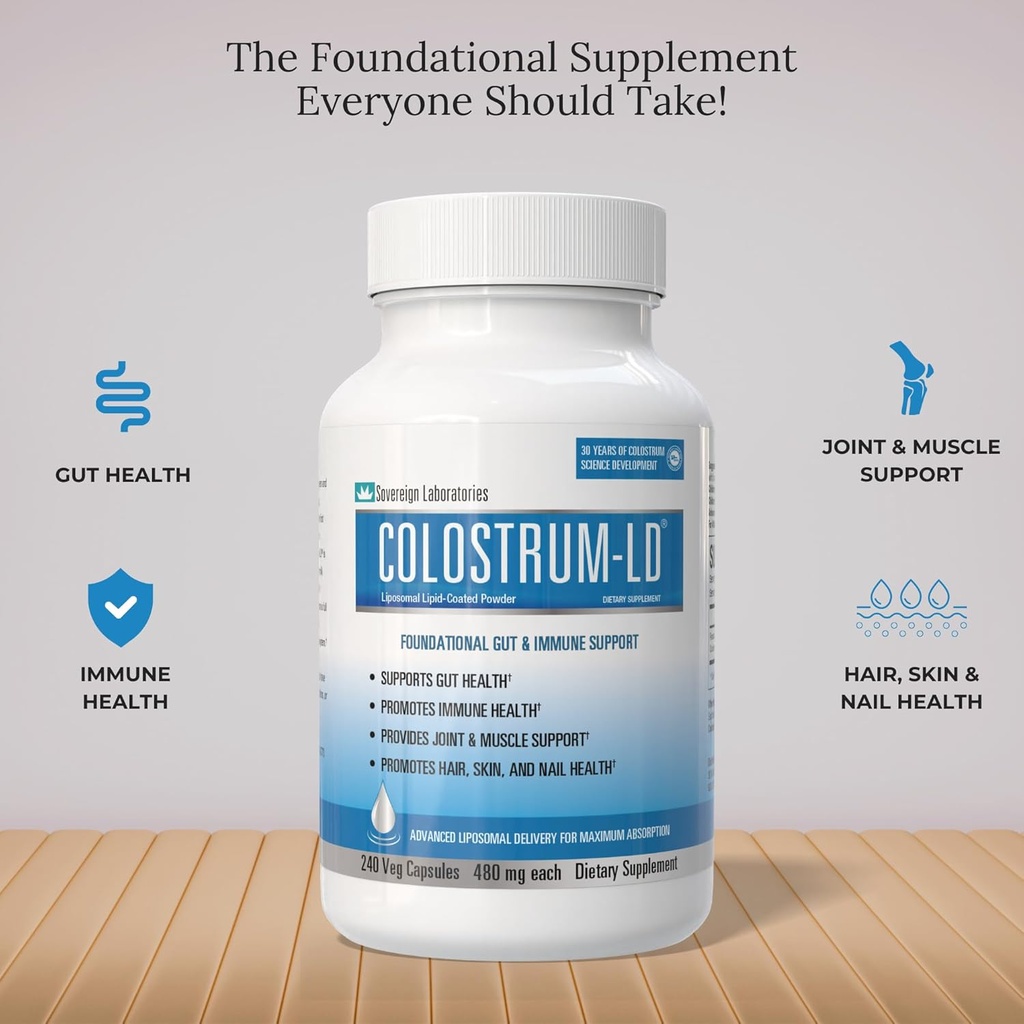 Colostrum-LD Colostrum Capsules - 120 Count - Liposomal Delivery 6