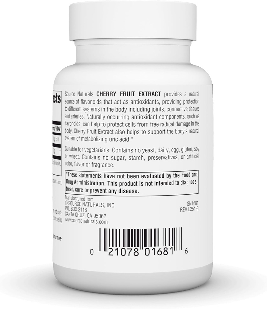 Source Naturals Cherry Fruit Extract, 500mg - 90 Tablets 5