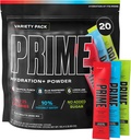 PRIME HYDRATION+ Sticks VARIETY PACK | Hydration Powder Single Serve | Electrolyte Powder On The Go | Low Sugar | Caffeine-Free | Vegan | 20 Sticks 2
