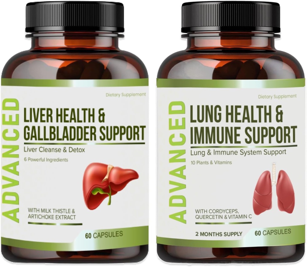 Lung Health & Immune Support Supplement - Lung Cleanse and Detox With Immunity Vitamins For Better Lungs, Immune Defense, Clear Lungs & Deep Breathing Including Quercetin & Cordyceps.Two Months Supply 2