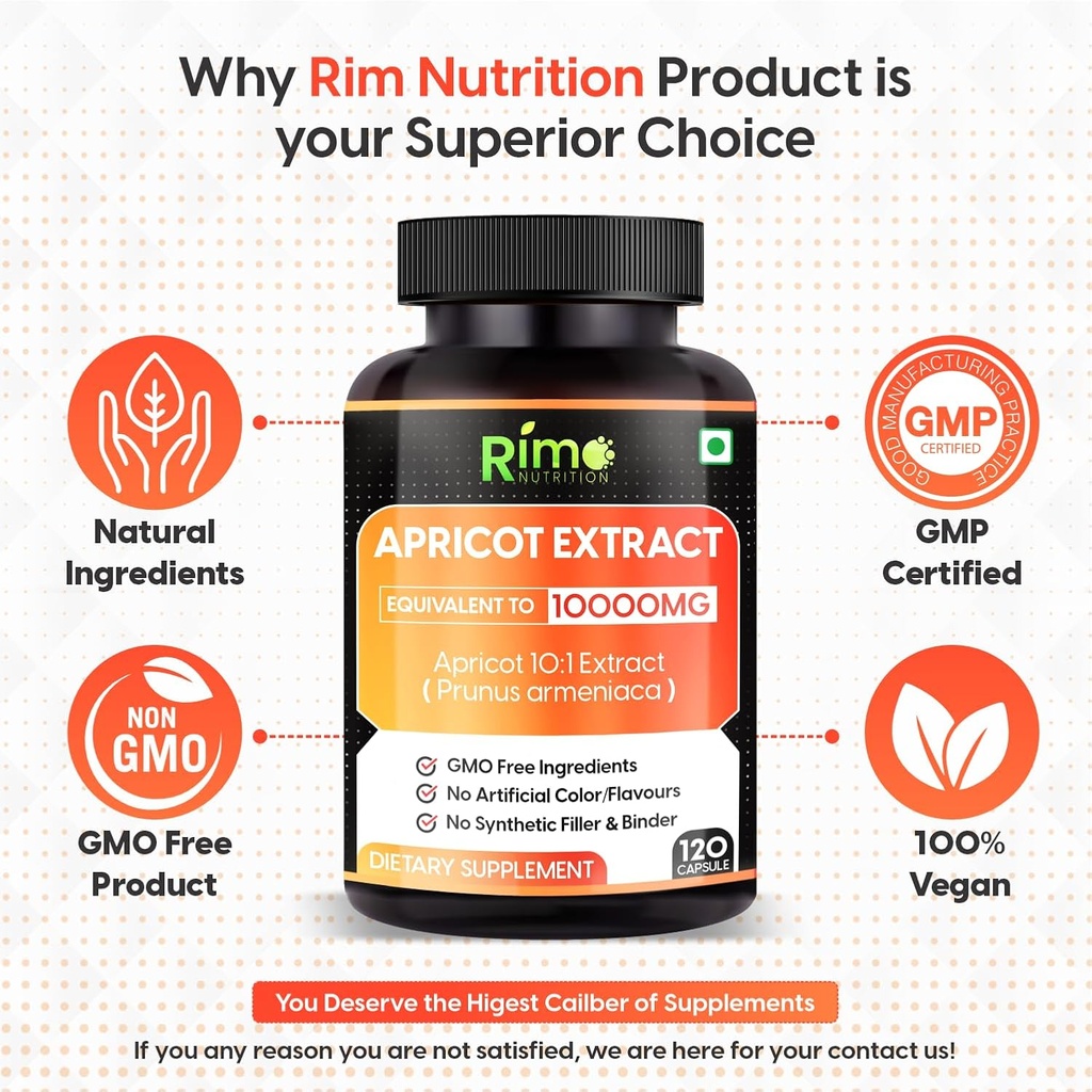 Apricot Capsules (120 Capsules) (Pack of 1) 5