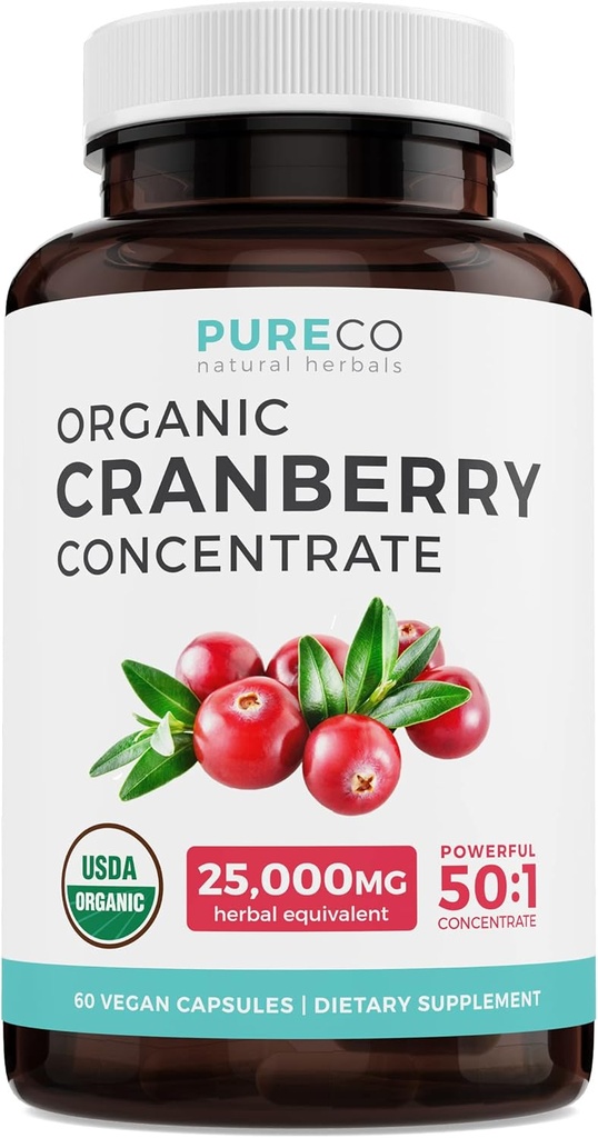 Save $4 (12% off) - Mind & Body Bundle - Organic Cranberry Concentrate (50:1 Concentrate - Equals 25,000mg of Fresh Cranberries) and Organic Lions Mane (10:1 Extract - Equals 10,000mg of Mushrooms) 3