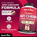 Nutrivein Premium Tart Cherry 500mg & Apple Cider Vinegar 1600mg Bundle - Muscle Recovery & Uric Acid Cleanse Plus Digestion Support & Weight Management - Non-GMO, Vegan/Vegetarian - 90 + 120 Pills 4