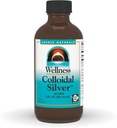 Source Naturals Wellness Colloidal Silver, 30 ppm, Non-GMO Liquid Dietary Supplement That Supports Physical Well Being* - 2 Fluid oz 2