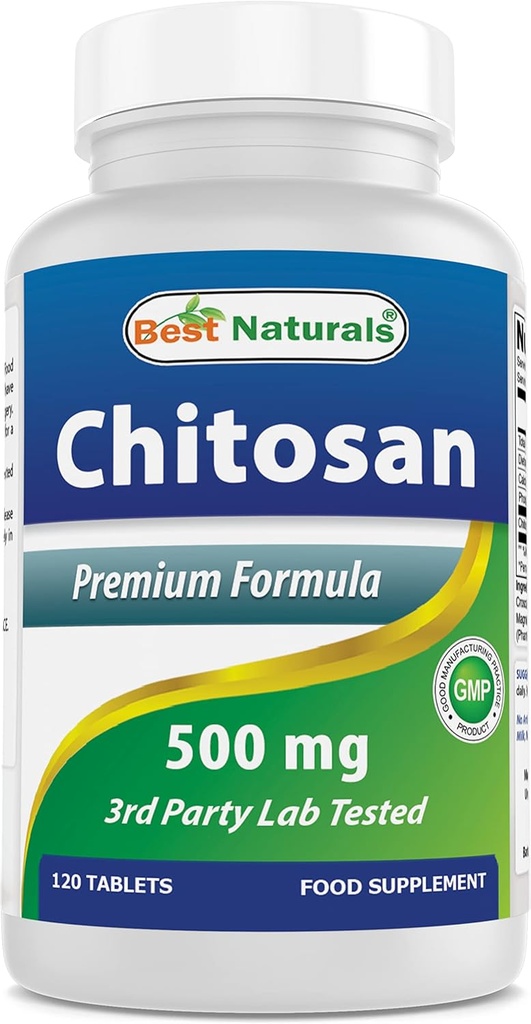 Best Naturals -- Chitosan -- 500 mg -- 120 Tablets 2