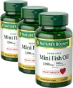 Nature's Bounty Fish Oil 1290 mg Mini Softgels - 90 ct, Pack of 5 3