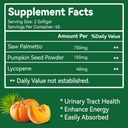 Saw Palmetto Supplement, Saw Palmetto Extract 750mg, with Lycopene, Pumpkin Seed Powder, for Men and Women,Non-GMOs & Gluten, Vegan, 90 Count Capsules（Pack of 2） 3