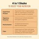 KOS Vegan Protein Powder, Salted Caramel Coffee - Low Carb Pea Protein Blend, Organic Plant Superfood Rich in Vitamins & Minerals - Keto, Dairy Free - Meal Replacement for Women & Men - 15 Servings 6