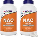 Now NAC 600 mg, 400 Capsules (Pack of 2), N-Acetyl Cysteine with Selenium 2