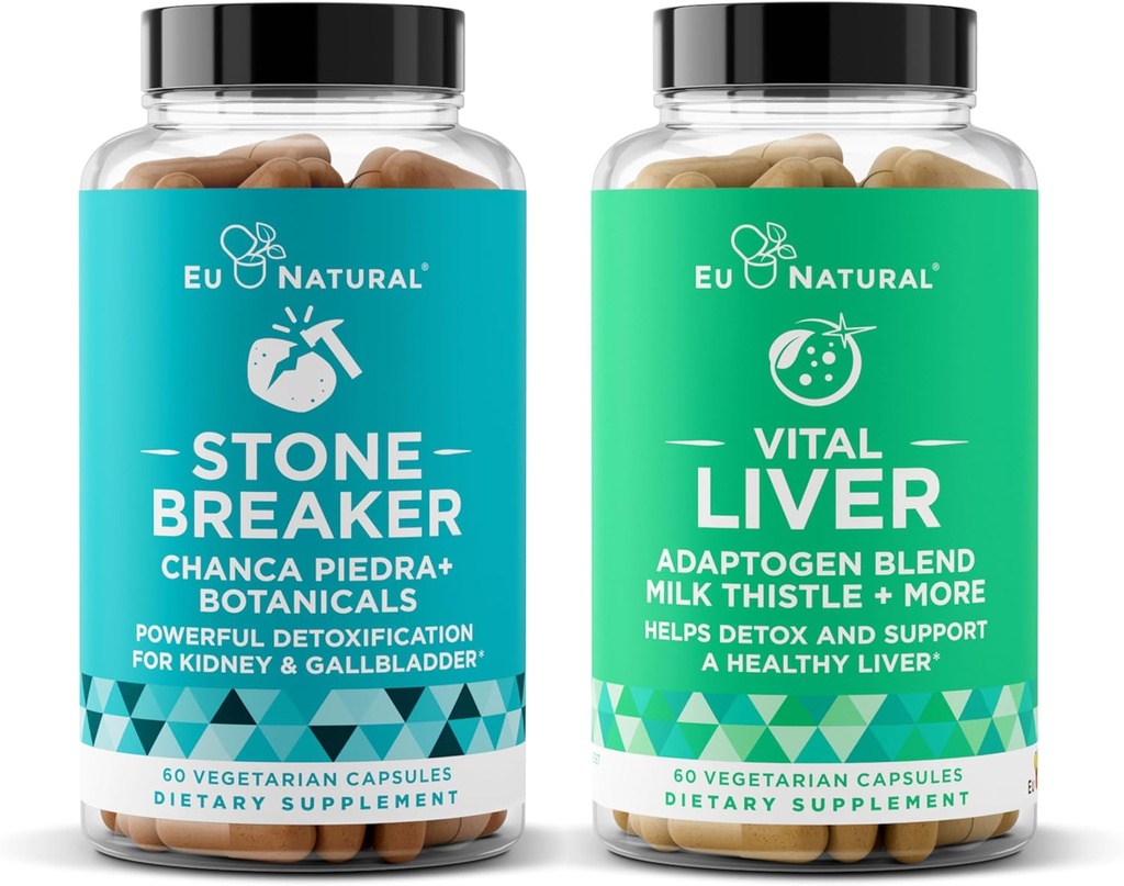 Stone Breaker and Vital Liver Bundle – Cleanse and Detox for Kidney, Gallbladder, and Liver Support 2