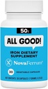 NovaFerrum All Good | Iron Capsule Supplements for Adults | Anemia | 50mg of Iron | 90 Servings | Sugar Free | Vegan | Gluten Free 6