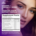 Eye Vitamins Supplement with Lutein, Bilberry, Beta Carotene, L-Taurine, Zinc and Quercetin, 90 Capsules, Supports Vision, Ocular and Macular Health, Helps Eyes Filter Blue Light 4