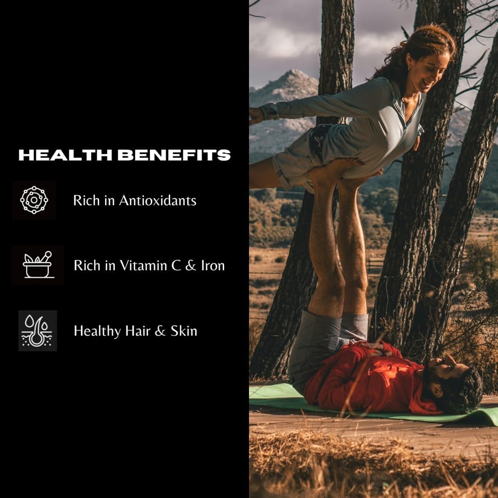 Organic Amla Powder (Indian Gooseberry) | 8.01 oz | USDA Organic & Non-GMO | Raw from India | Healthy Hair & Skin | Recyclable Kraft Bags 4