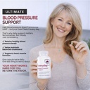 Everyday Blood Pressure Support and Hypertension Supplement - Hawthorn Berry, Arjuna, Magnesium, and Rauwolfia for Heart Health, Circulation, and Cholesterol Support (30 Day Supply, 60 Capsules) 3