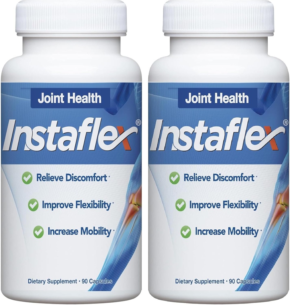 Instaflex Joint Support Supplement - Clinically Studied Joint Relief Blend of Glucosamine, MSM, White Willow, Turmeric, Ginger, Cayenne, Hyaluronic Acid - 180 Capsules 2