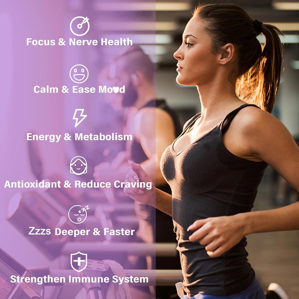 Magnesium Glycinate + L-MethylFolate 15mg & Methyl B12 Gummies, 4 Pack 5