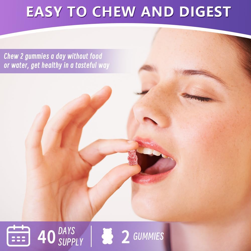 Mushroom Supplement Gummies with Ashwagandha and Lions Mane, Maitake, Turkey Tail, Reishi, Chaga, Shiitake, Cordyceps Nootropic Brain Supplement for Focus, Memory, Immune, Support and Stress Relief 6