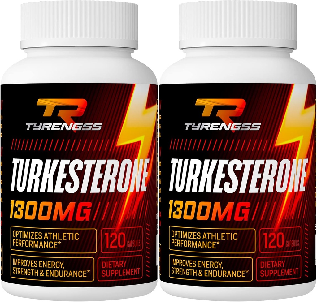 Turkesterone Supplement 1300mg Ultra High Strength (Ajuga Turkestanica Extract Std. to 20% Turkesterone), for Athletic Performance & Muscle Mass,240 Capsules 2