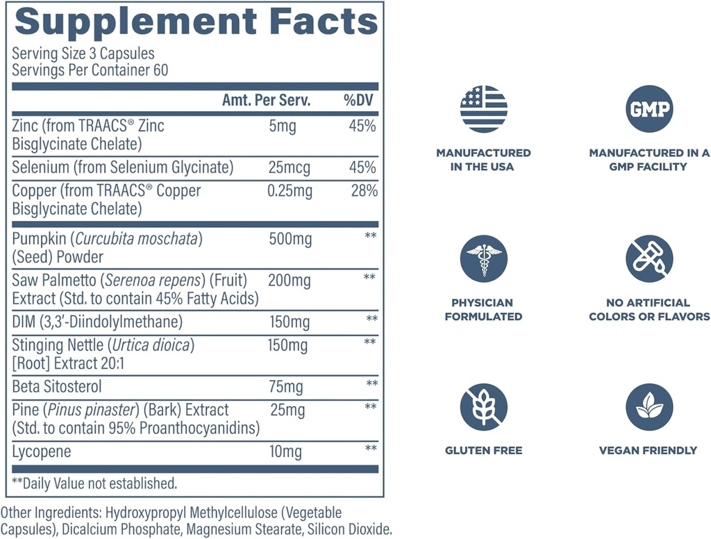 Revive MD Prostate Supplements for Men - Maintain Healthy Prostate-Specific Antigen (PSA) Levels, Estrogen Levels & Urinary Flow - Saw Palmetto & Beta Sitosterol for Prostate Health Support 6