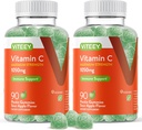 Viteey Chewable Vitamin C Gummies for Adults - 1050mg Maximum Strength Immune Support Supplement - Vegan, Gluten Free - 180 Count 2