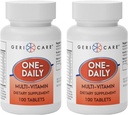 GeriCare One-Daily Multi-Vitamin Tablets Dietary Suplement 100 Count (Pack of 2) 2
