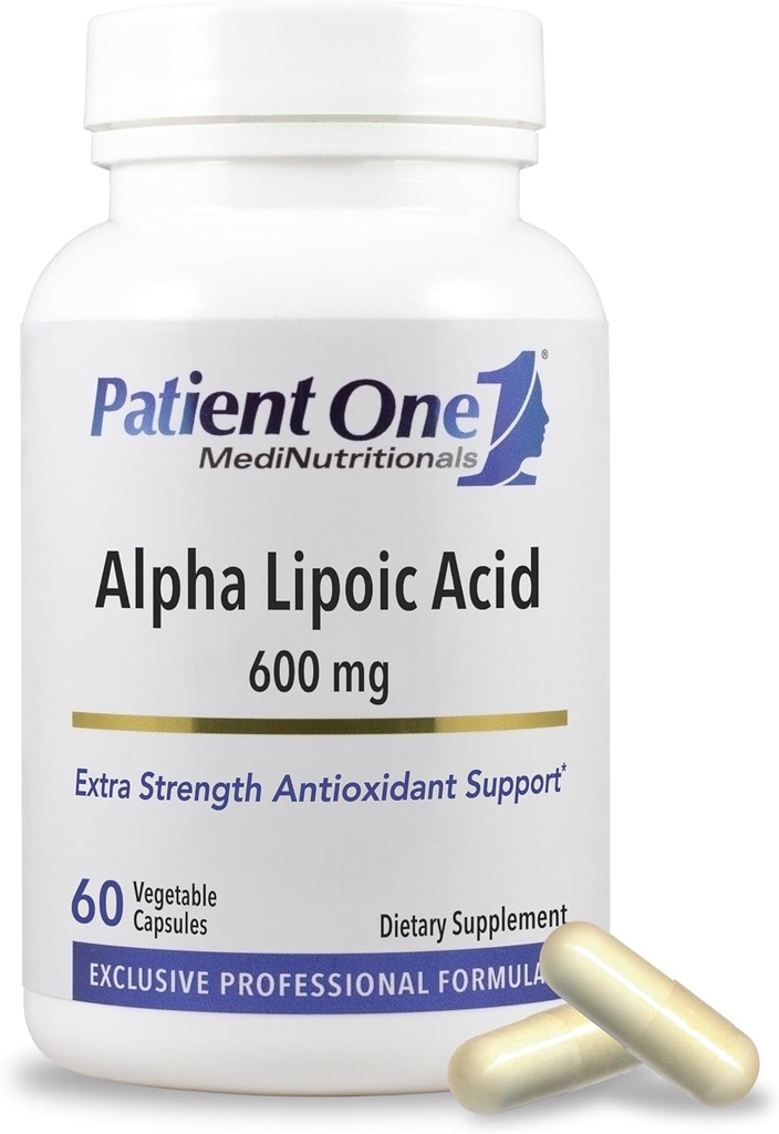 Patient One Alpha Lipoic Acid (ALA) 600 mg | Antioxidant Supplement to Support Nerve and Liver Health* | 60 Capsules 2