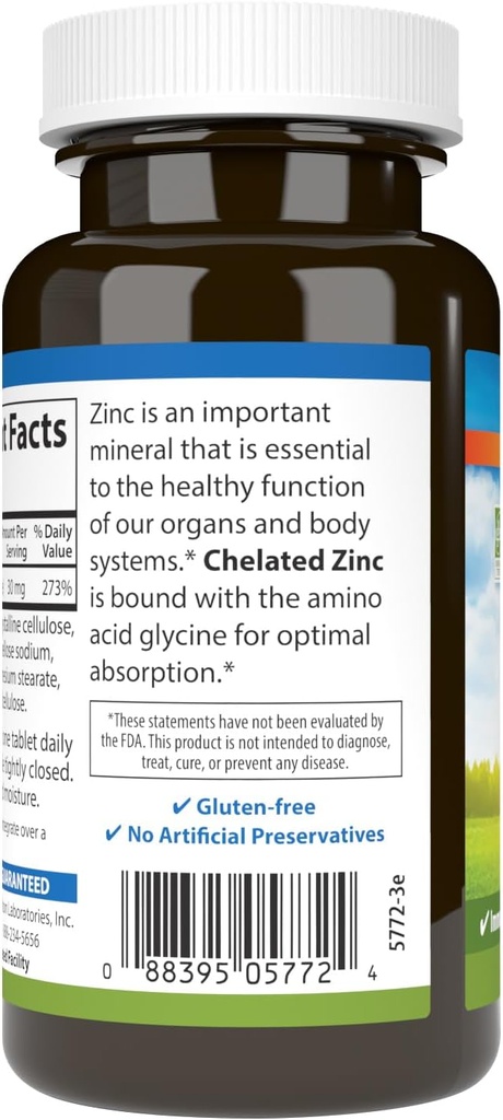 Chelated Zinc 250 tabs 4