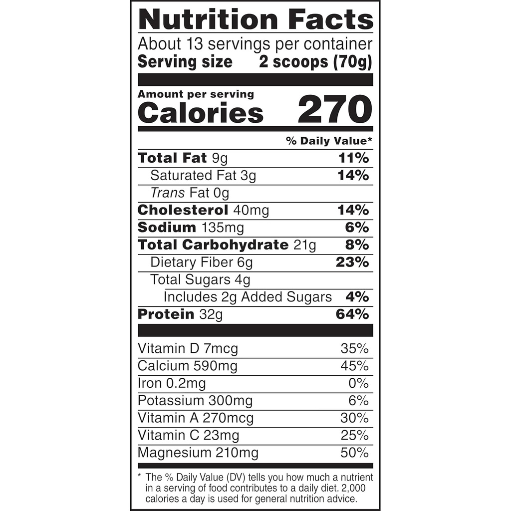 Muscle Milk Genuine Protein Powder, Banana Crème, 1.93 Pounds, 13 Servings, 32g Protein, 4g Sugar, Calcium, Vitamins A, C & D, NSF Certified for Sport, Energizing Snack, Packaging May Vary 3