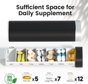 Weekly Pill Organizer 7 Day, Betife Daily Pill Box, Travel Pill Case, Cute Pill Holder to Hold Vitamins, Medicines, Supplements, Pills Organizer 4