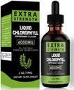 Chlorophyll Liquid Drops for Clear Skin & Energy Boost - Immune Support Supplement Liquid Chlorophyll for Gut Health - Internal Deodorant - Antioxidant- 2 FL OZ 2