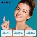 Hyaluronic Acid Gummies, Hyaluronic Acid Supplements with Vitamin C & Biotin 5000mcg for Skin, Hair, Nails Health, Joints Supplements for Women & Men, Low Sugar, Vegan, Non-GMO, 60 Counts 4