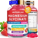 60 Day Supply Magnesium Glycinate 400mg Gummies with Ashwagandha, L-Theanine, CoQ10, Vitamin D3 & B6, Sugar Free Magnesium Gummies for Adults & Kids, Stress Relief, Sleep & Calm, Vegan, Gluten Free 2