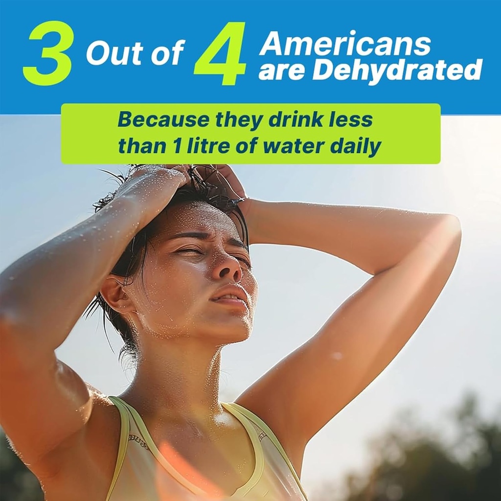 Electrolytes Powder No Sugar, Electrolyte Drink Mix, 5 Vitamins & 6 Electrolytes, Keto Friendly, Potassium & Salt, Sugar Free Hydration Powder, Lemon Flavour 300g 6