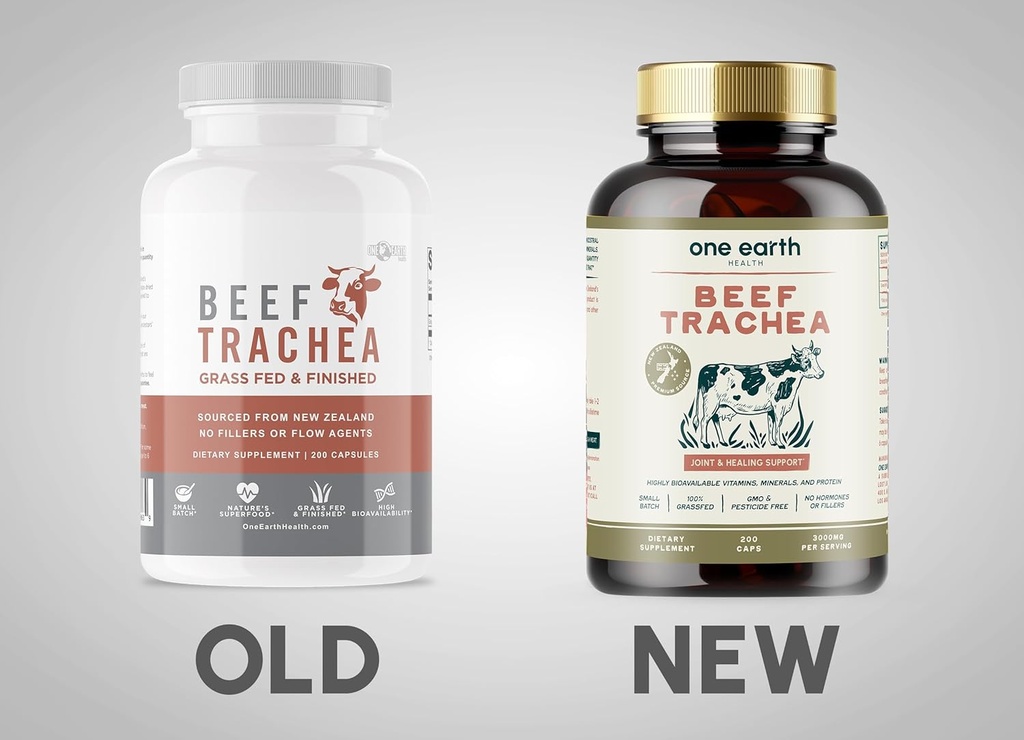 Grass Fed Beef Trachea - New Zealand Sourced Trachea. 3,000mg per Serving, 200 Count 3
