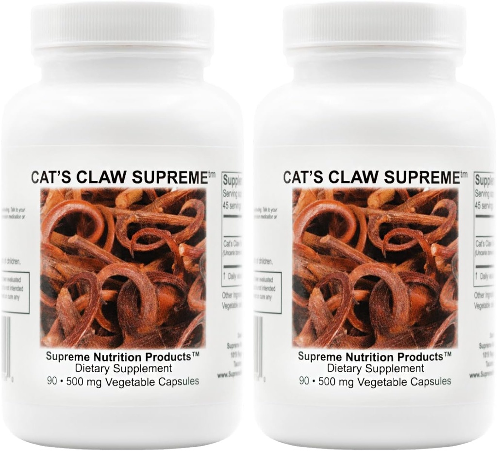 Supreme Nutrition Cat’s Claw Supreme, 90 Pure Cat’s Claw Bark Vegetarian Capsules 6