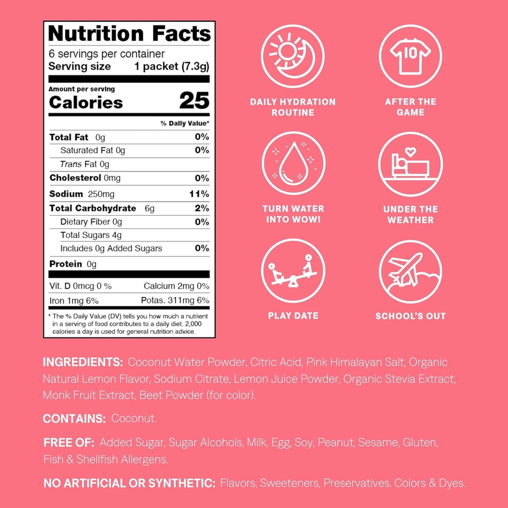 Cure Hydration - Kids Electrolyte Drink Mix | Plant-Based Pediatrician Formulated Rehydration Powder | No Added Sugar, Non-GMO, Gluten-Free | Pink Lemonade, Mixed Berry, Fruit Punch - Bundle 3