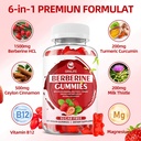 Berberine Gummies with Ceylon Cinnamon 1500mg High Potency Berberine HCL Supplement for Immune and Metabolism Support, Sugar Free, Strawberry Flavor - 120 Count 4